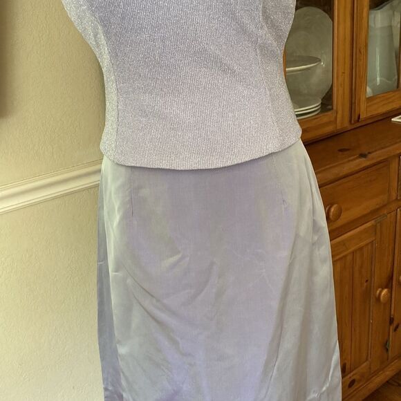 Vintage 2000 Jessica McClintock Millennium Two Piece Lined Maxi Skirt Formal Set - Picture 3 of 15